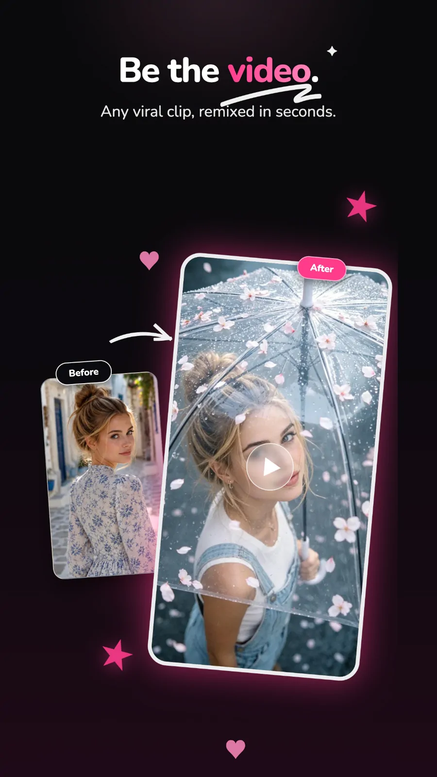 Sakuvio photo-to-video before and after example